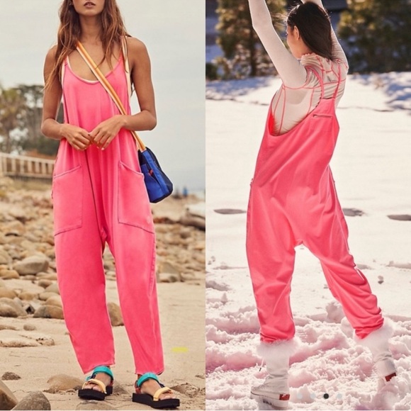 Immaculate Free People Movement Hot Shot Onesie Pink Popsicle Lovestruck XL - Picture 2 of 16
